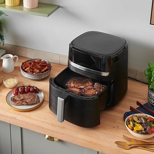 Russell Hobbs Air Fryer XXL 8,3L Rapid Air (Compact, Silencieux, Pizza Ø 26cm) Friteuse sans huile (9-en-1, Cuit, gril, rôtit et plus, économe, tactile,arrêt auto, compatible lave-vaisselle) 27632-56 thumbnail 4