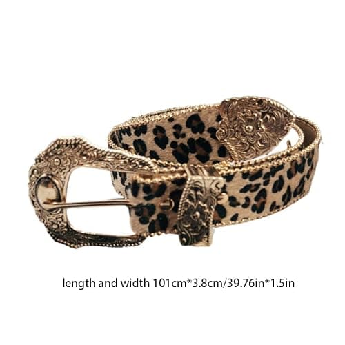 Meiliyizu Waist Belt - Leopard Print Waist Decor for Women's Jeans & Pants thumbnail 6