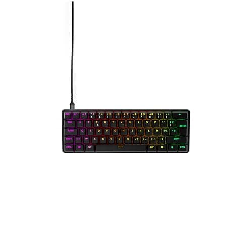 SteelSeries Apex Pro Mini Clavier Gamer 60% - Switches OmniPoint 2.0 HyperMagnetic - Actionnement Ajustable - Rapid Trigger - Rapid Tap/SOCD - Capuchons PBT - RVB - USB-C - Format FR AZERTY thumbnail 10
