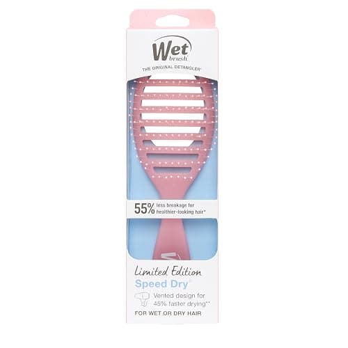 Wet Brush Speed Dry Hair Brush, Pink Drink (Summer Quencher) - Vented Design & Soft HeatFlex Bristles Are Blow Dry Safe - Ergonomic Handle Manages Tangles - Pain-Free Hair Accessories thumbnail 11