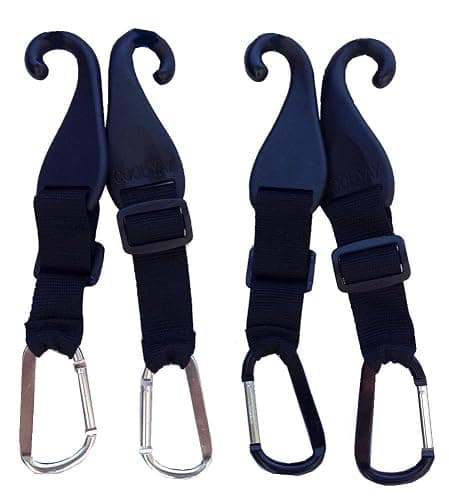 MAXOPS A Pair of Patented CJ Fence Hooks for Bat Bags, Tennis Bags, Water Bottles and Camping thumbnail 2