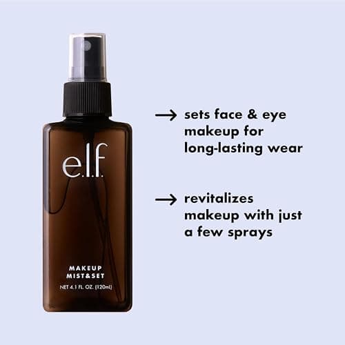 e.l.f. Makeup Mist & Set - Large Lightweight, Long Lasting, All-Day Wear Revitalizes, Refreshes, Hydrates, Soothes Infused with Aloe, Green Tea and Cucumber 4 Fl Oz thumbnail 3