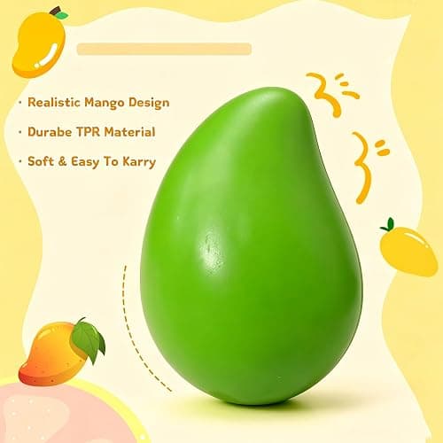 Crunchy Mango Squishy, Chameleon Mango Stress Ball for Adults thumbnail 4