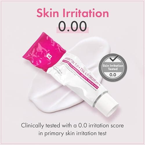TOSOWOONG Arbutin 7% + Tranexamic Acid 4% Cream for Dark Spots, Brightening | 70,000ppm Arbutin + 40,000ppm TXA, Niacinamide, Glutathione for Blemishes & Freckles, Glow, Korean Skincare, 50ml/1.69 fl oz thumbnail 5