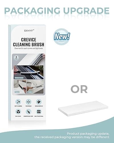 SXhyf Cleaning Brush - Hard Bristle Crevice Cleaning Brush, Multifunctional Gap Scrub Brush, Home Essentials, Bathroom Cleaner Tools for Household Use, Kitchen, Window, Faucets, Toilet, Grout, Car - Gray - 3 thumbnail 9