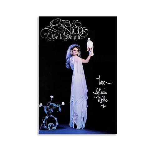Ockxin Stevie Nicks Fleetwood Mac Poster Singer Rock Band Music Posters for Room Aesthetic Canvas Wall Art Bedroom Decor12x18inch(30x45cm) - Image 1