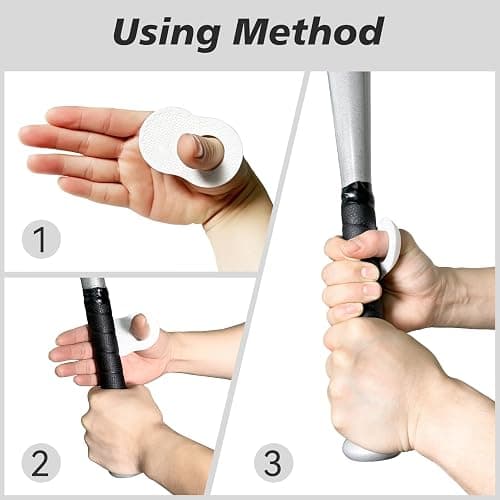 2 Pack Batter's Baseball Thumb Guard for Pro Batters, Hitter Training Aid, Thumb Guard Baseball & Softball Baseball Batting Grip Baseball Accessories Baseball Training Equipment Reduce Bat Sting-Black thumbnail 6