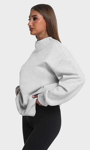 Kottke Womens Oversized Sweatshirts Turtleneck Pullover Long Sleeve Hoodies Tops Fall Fashion Outfits Clothes thumbnail 3