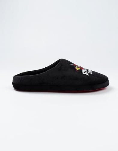 Stranger Things Unisex Black Logo Mule Slippers | Indoor Lounging Footwear with TV Show Design thumbnail 3