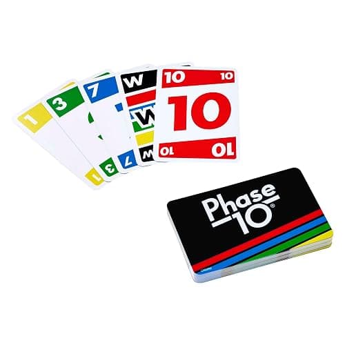Mattel Games Phase 10 Kartenspiel für die Familie, Deutsche Version, von den UNO-Machern, Rommé-ähnlich, Perfekt als Kinderspiel, Reisespiel oder Spiel für Erwachsene, für 2-6 Spieler, FPW38 thumbnail 4
