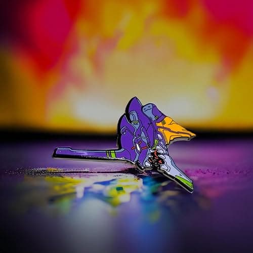 Evangelion Neon Genesis Pin - Asuka & Rei Ayanami Pins - Unit01 & 02 - Hard Enamel - XLarge Size thumbnail 4