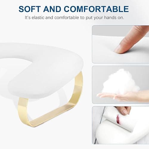 Arm Rest for Nails Tech, U-Shaped Manicure Nail Arm Rest Stand, Nail Armrest for Nail Tech Hand Rests with Stainless Steels Holder thumbnail 6