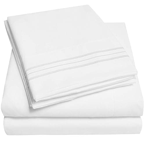 1500 Supreme Collection Queen Sheet Sets White - Luxury Hotel Bed Sheets and Pillowcase Set for Queen Mattress - Extra Soft, Elastic Corner Straps, Deep Pocket Sheets, Queen White - Image 1