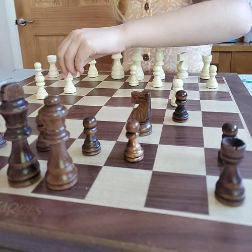 Jaques of London Large Chess Sets | 15" Chess Board | Premium Chess Set For Adults Luxury | Chess Set For Adults with Staunton Chess Pieces | Since 1795… thumbnail 7