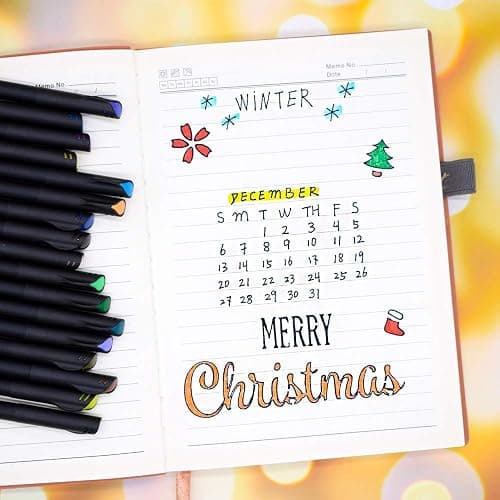 TWOHANDS Fineliner Pens, Fine Point, Note Taking Pen, 0.4mm Fine Tip Markers for Journaling, Writing, Drawing, Comics, Coloring Books, 24 Colors, 902171 thumbnail 3