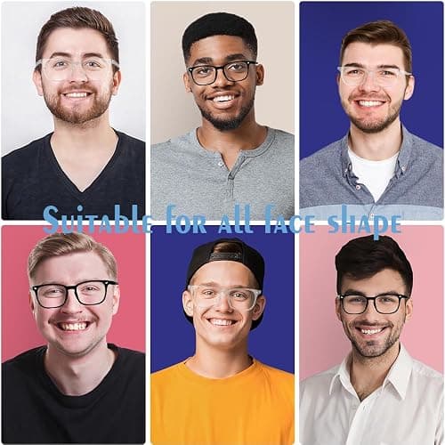 Yekepal Blue Light Blocking Glasses, 2 Pack Blue Light Glasses Men, Blue Light Glasses Women Eyeglasses Bluelight Eyestrain thumbnail 6