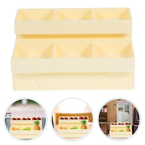 Gadpiparty 1/12 Scale Miniature Vegetable & Fruit Stand - Dollhouse Supermarket Shelf with Realistic Details - for Mini Kitchen, Grocery Store Display, and DIY Dollhouse Accessories thumbnail 6