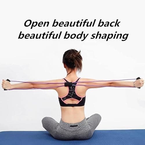 HoldOneLight Essential Pilates Workout Kit for Women – Includes Pilates Ring, 25cm Yoga Ball, Booty Bands & Figure-8 Resistance Band – Complete Home Pilates Equipment Set for Fitness Exercises thumbnail 5