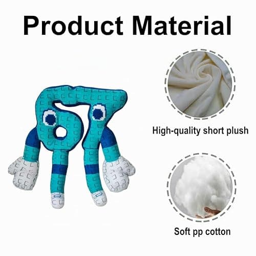 Lostwolf Steal a Brainrot Plush 67 New Cushion Pillow Bed Pillows thumbnail 5