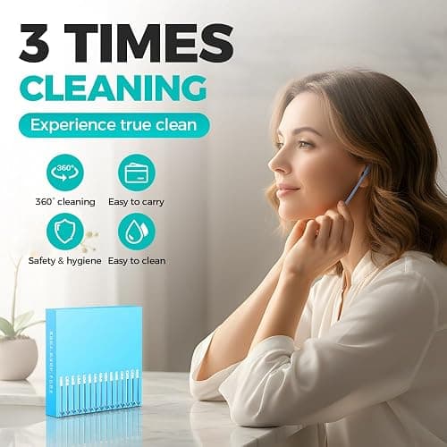 Sticky Cleaning Ear Stick, Gentle Reusable Soft Spiral Head Adhesive Ear Pick for Safe Ear Cleaning, Sticky Swabs for Kids & Adults (24) thumbnail 4