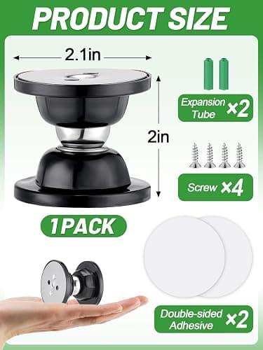 PAMASE Strong Magnetic RV Door Holder, 1 Pack | Keep Doors Open in Breeze, Easy to Install, with Adhesives & Screws, Sturdy Catch Stopper for Camper/Trailer RV Accessories thumbnail 2