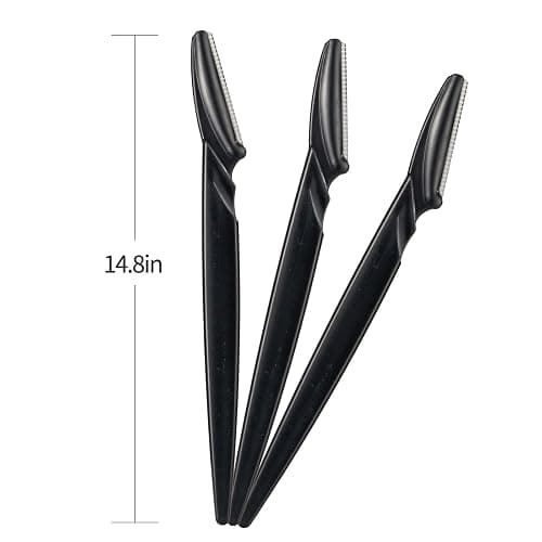 40pcs Eyebrow Razor for Women, Newbie Friendly Dermaplane Razor, Face Razors and Shaver Dermaplaning with Protective Covers (Black) thumbnail 4