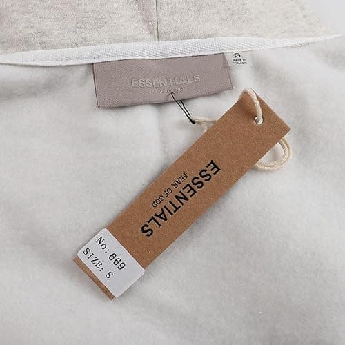 RICK TOP ONE Essentials Unisex Solid Basic Fleece Loose Hoodie Cotton Baggy Sweatshirt Long Sleeve Drop Shoulder Pullovers thumbnail 4