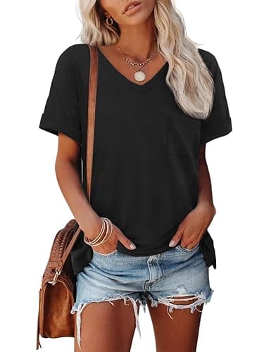 ATHMILE T Shirts V-Neck Shirts - Image 1