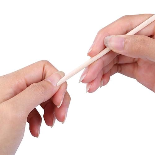 BTYMS 300 Count Orange Wood Stick 4.5 inch Cuticle Pusher Remover Orangewood Cuticle Sticks Nail Art Manicure Pedicure Sticks Orange Sticks for Nails thumbnail 2