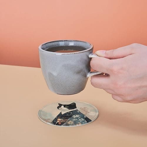 Leather cat coasters  thumbnail 6