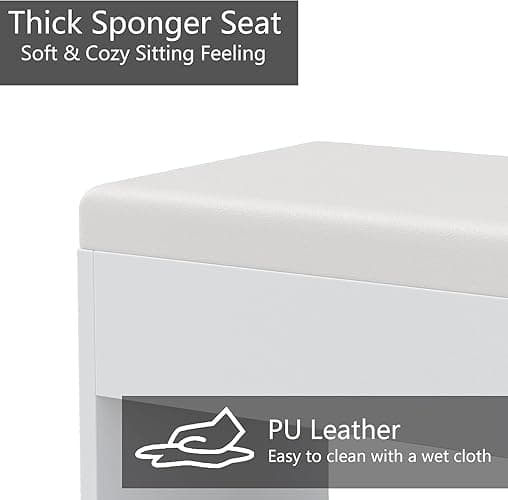 Yanosaku Vanity Desk & Power Outl, Makeup Vanity with Mirror and 12 LED Lights, Makeup Table with 11 Drawers, Vanity Table with Chair,Set 3 Lighting Modes Brightness Adjustable-(White) thumbnail 9