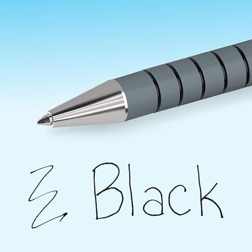 Paper Mate Flexgrip Ultra Retractable Ballpoint Pens | Medium Point (1.0mm) | Black | 5 Count thumbnail 4