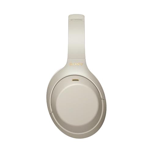 Sony WH-1000XM4 Wireless Noise-Cancelling Over-the-Ear Headphones - Silver thumbnail 4