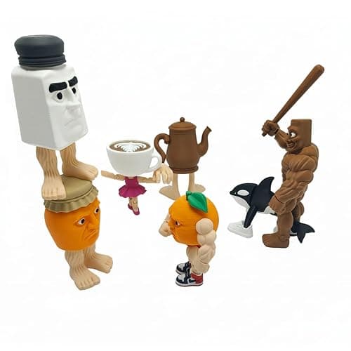 Sarcidery Brainrot Toys,Large Poseable Italian Brainrot Toys,Brainrot Action Figures for Kids,Steal a Brainrot for Fun Desk Display, Collecting & Parent‑Child Playtime Gifts（7Pcs 2） thumbnail 9