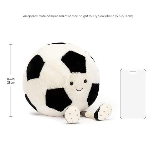Jellycat Amuseables Soccer Ball Stuffed Toy, 12 inches - Soccer Ball Plush Gift for Sports Fans thumbnail 2