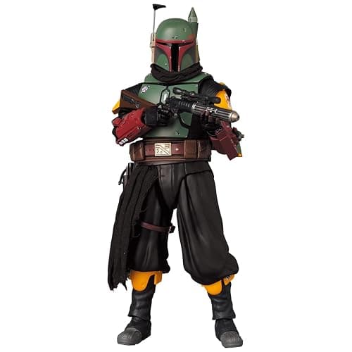 MAFEX No.201 Boba Fett (TM) Recovered Armor Action Figure Total Height Approx. 6.3 inches (160 mm), Non-Scale, Painted thumbnail 10
