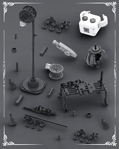 BrickTribe Knight Figure Building Toys, Popular Game Knight Merch Building Set with Light, Birthday for Adult and Kids, Compatible with Lego, 370 PCS thumbnail 6