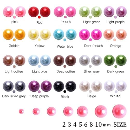 5700 Pcs Light Orchid Half Pearls for Crafts,Nail Pearls for Nails Art for Crafting DIY Accessory,Flatback Pearls gems for Makeup,Neatly Organized Craft Pearls for Artists Creative (2/3/4/5/6/8/10mm) thumbnail 2