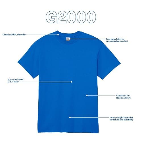 Gildan Adult Ultra Cotton T-Shirt, Style G2000, Multipack thumbnail 5