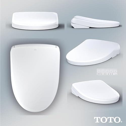 TOTO® WASHLET®+ S7A Electronic Bidet Toilet Seat with EWATER+® Bowl and Wand Cleaning, Auto Open and Close Contemporary Lid, Elongated, Cotton White - SW4736AT40#01 thumbnail 8