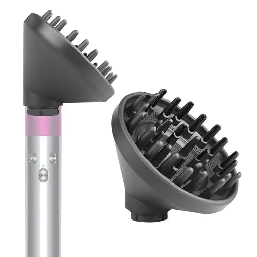 BVACUMHEAD Upgraded Diffuser Attachment for Dyson Airwrap Styler - Converts to Hair Dryer Diffuser Nozzle, 973365-01, Grey - Image 1