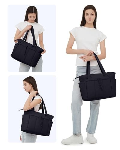 Wandering Nature Tote Bag for Women, Puffy Handbags for Work, Travel, Nurse thumbnail 2
