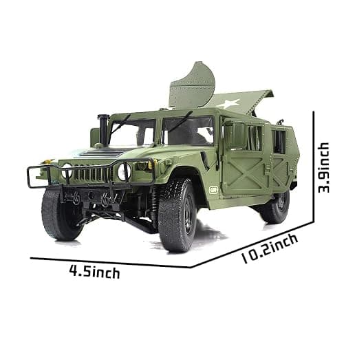 fisca 1/18 Scale Model Car Metal Diecast Military Armored Vehicle Battlefield Truck thumbnail 2