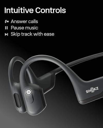 SHOKZ OpenRun Pro-Bone Conduction Headphones, Open-Ear Bluetooth Wireless Sport Headphones for Running and Workout, Sweat Resistant, Long Battery Life, Premium Deep Bass, Mic，with Hair Band, Black thumbnail 9