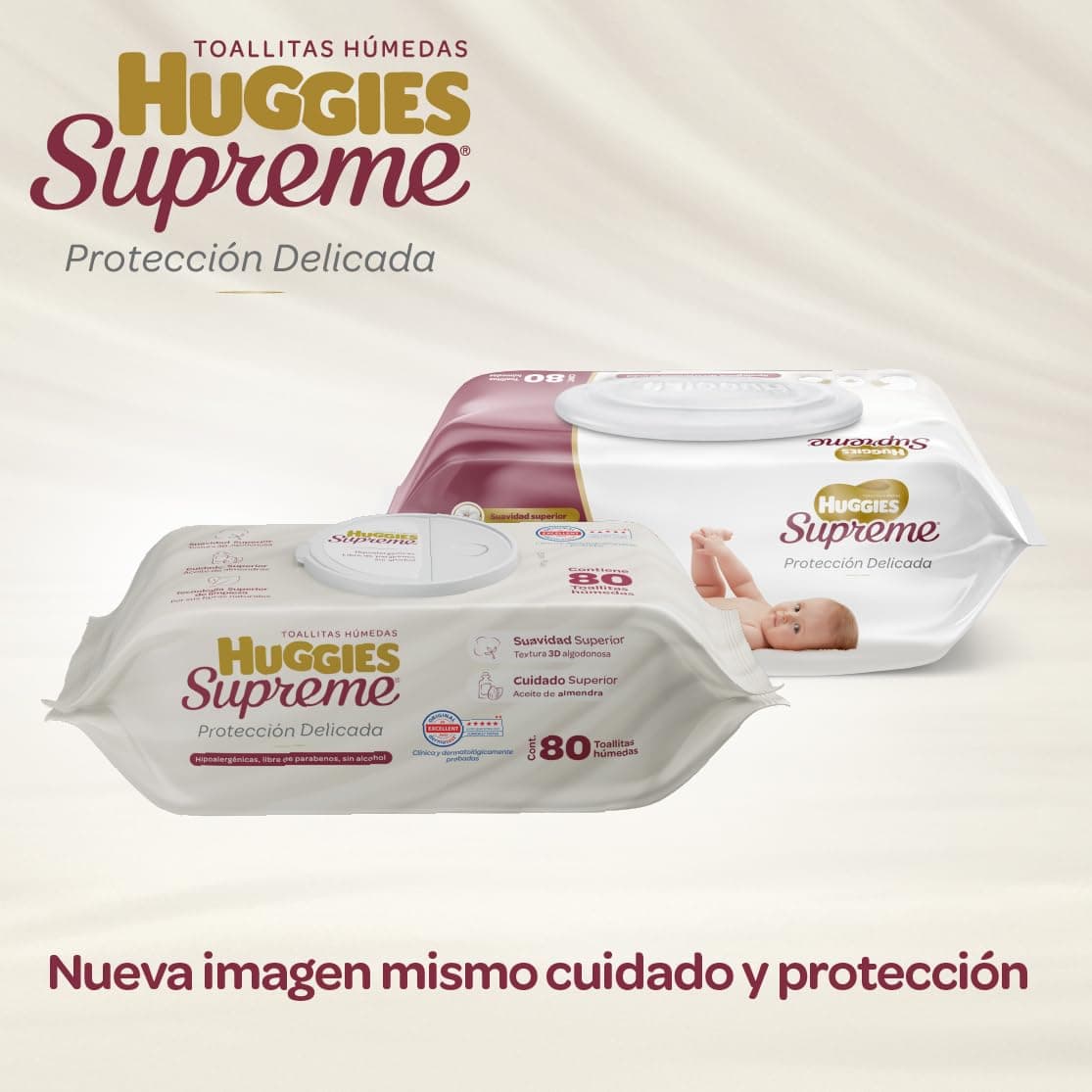 Huggies Supreme Protección Delicada, Toallitas Húmedas para Bebé, 960 Toallitas thumbnail 7