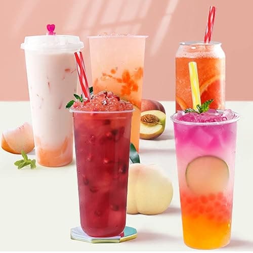 Honest ECO Reusable Stirrer Straws with Cleaner Brush Short Assorted color Plastic Pipes fit for Milk & Juice & Coffee & Smoothies & Cocktail & Kids Straws Kit (24Count-7.5in) thumbnail 7