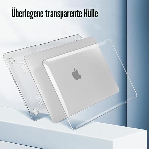 Fintie Hülle kompatibel mit MacBook Air 13 M1 (2018-2020) | A2337(M1)/A2179/A1932, Ultradünne Hartschale Schutzhülle Snap Case, Transparent thumbnail 3