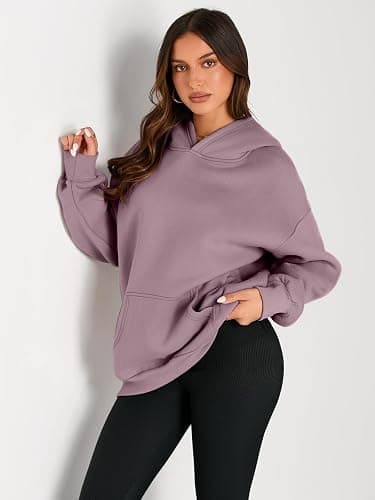 Trendy Queen Womens Oversized Hoodies Fleece Sweatshirts Fall Fashion Pullover Sweaters Winter Clothes thumbnail 2
