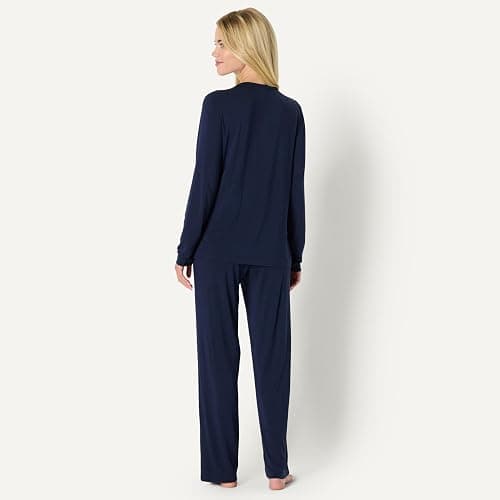 Amazon Essentials x Sofia Grainge Women's Long Sleeve Henley Pajama Set thumbnail 5