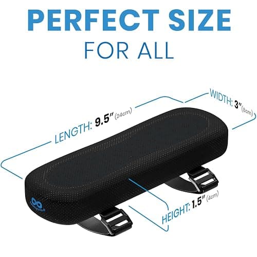 Everlasting Comfort Office Chair & Wheelchair Arm Pads - Cooling Memory Foam Arm Rest Cover for Desk, Gaming Chair, Wheelchair Armrest Pads thumbnail 3